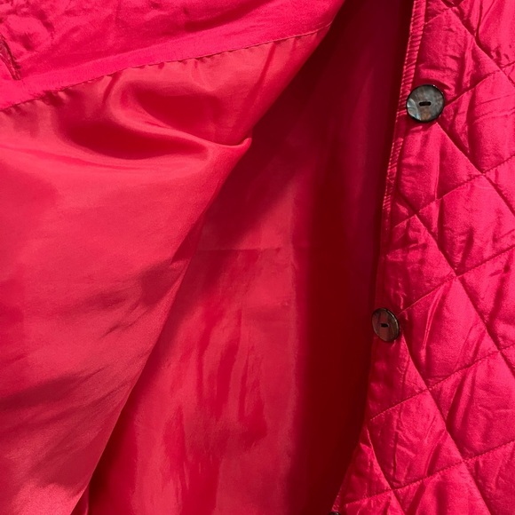 Hot Pink 100% Silk Quilted Jacket - Size 3XL - Picture 4 of 5